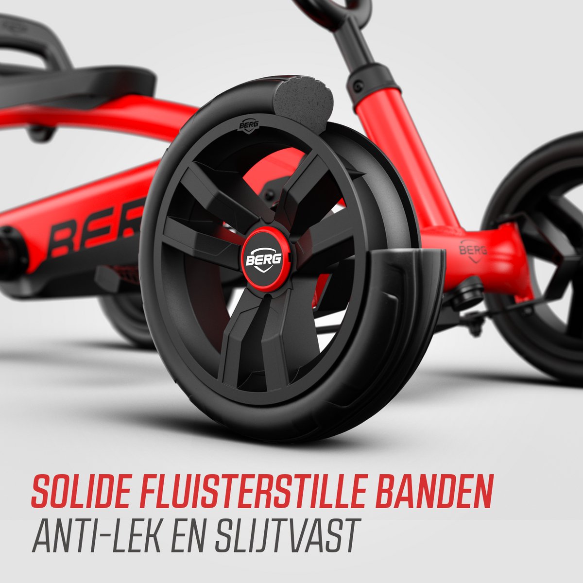 BERG Buzzy RED Skelter - Verstelbare Stoel - 2+ jaar - Anti-lek EVA banden - Veilige en Stabiele Wegligging - Rood — afbeelding 5
