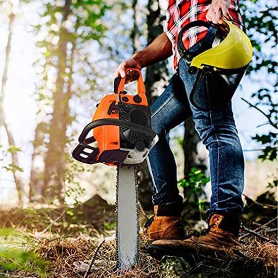 Kettingzaag Elektrisch 50 cm met 100 ml Tank - Dubbele Schakelaar en Kettingspanner — afbeelding 2