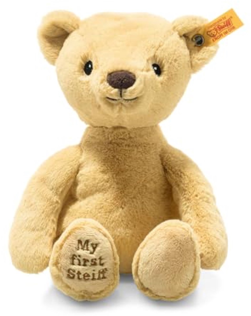 Zachte Knuffeldier Teddybeer voor Baby's - 26 cm Goudblond Beige