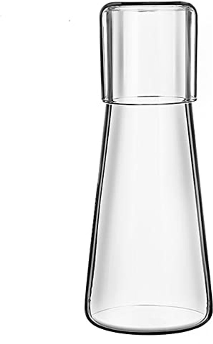 Nachtkastje Waterkaraf en Glas Set - 850 ml set voor slaapkamer en badkamer