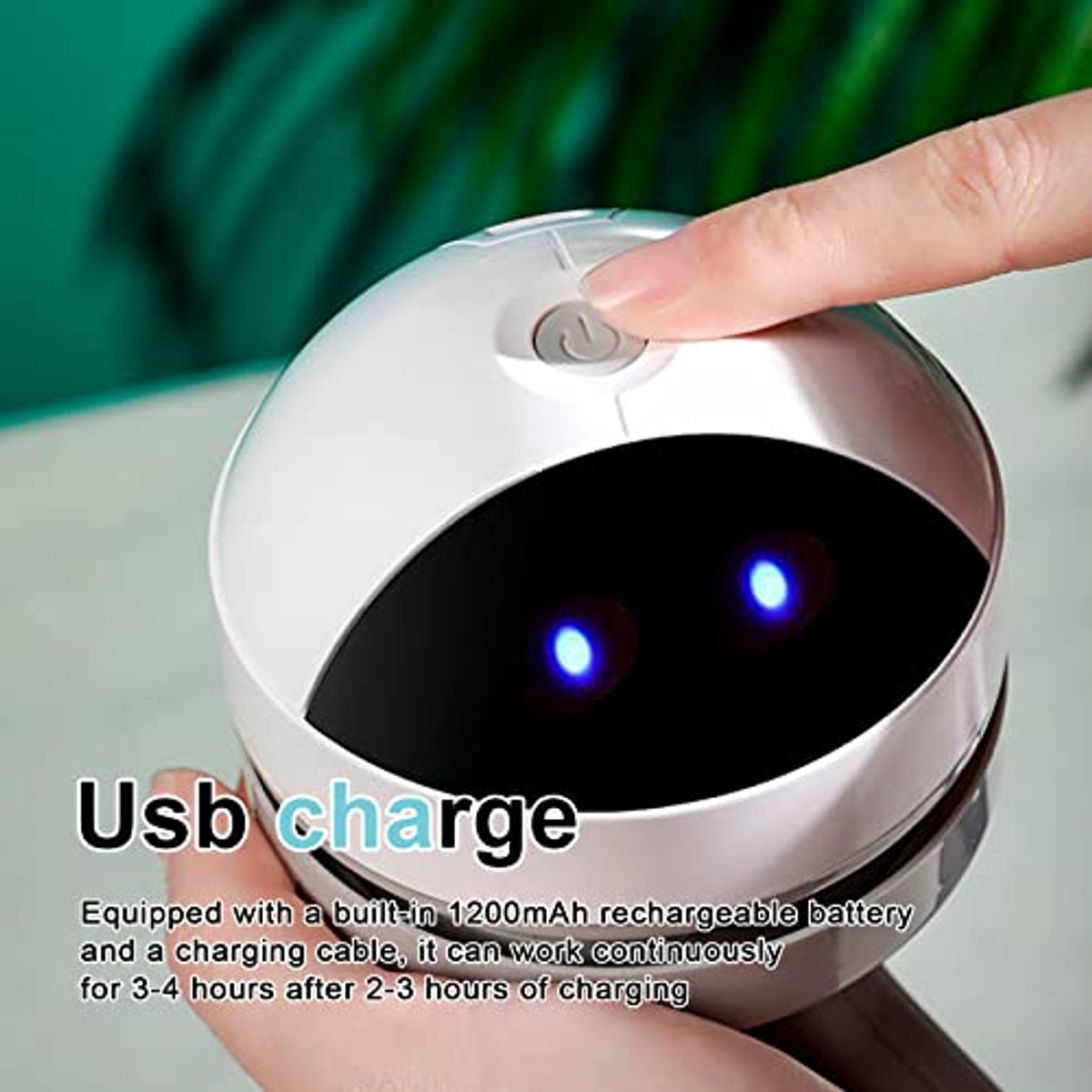 Draadloze Mini Tafelstofzuiger USB Oplaadbaar Compact Zwart - afbeelding 3