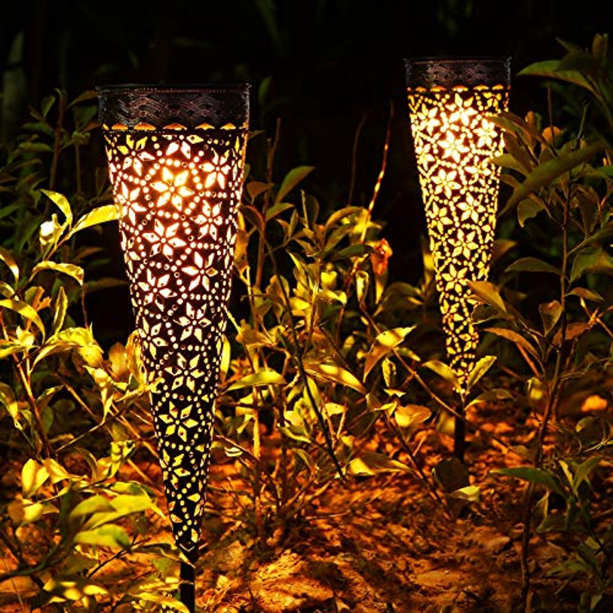Metalen ZonneLED Lampen voor Buiten - 2 Stuks
