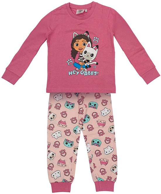 Gabby’s Poppenhuis Pyjama Meisjes – Roze Slaapkleding – Comfortabel & Officieel Gelicenseerd