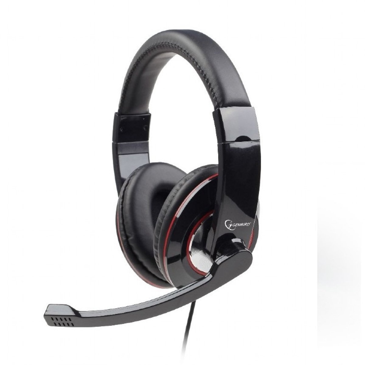 Gembird MHS-001 - Koptelefoon met microfoon glossy zwart