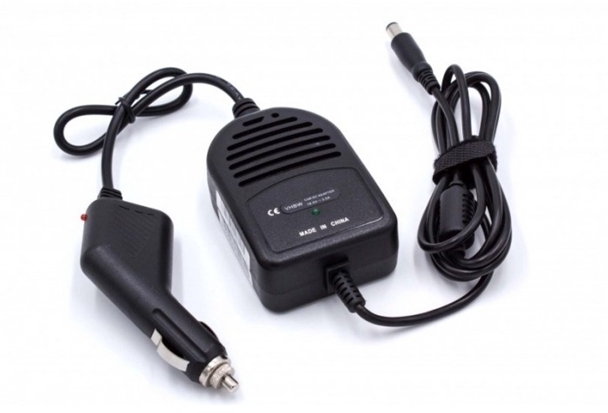 Notebook autolader 18,5V / 3,5A / 65W - 7,4mm x 5,0mm (met pin) voor o.a. HP en Compaq