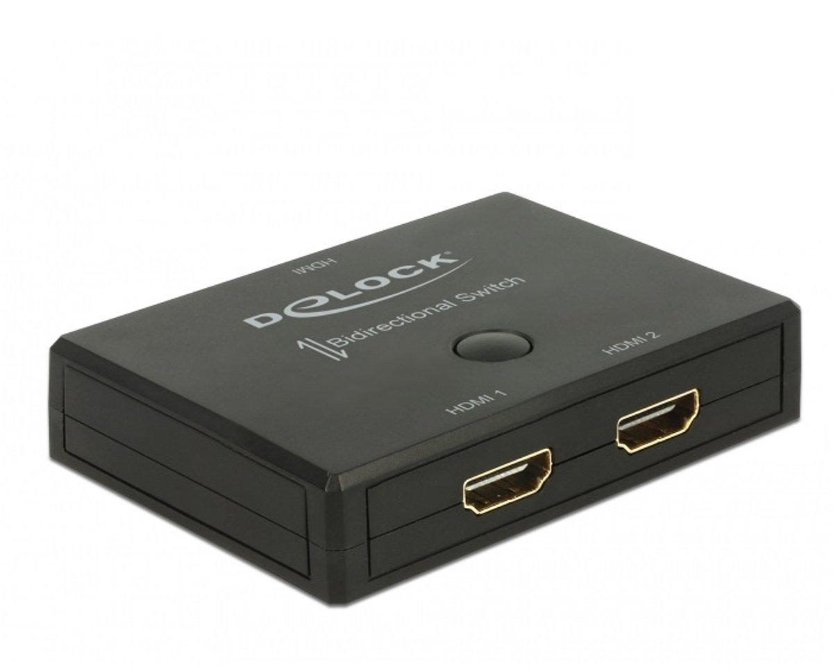 DeLOCK bi-directionele HDMI schakelaar 2 naar 1 / 1 naar 2 - versie 2.0 (4K 60Hz HDR)