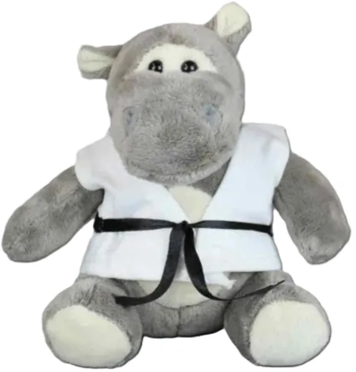 Knuffel Nijlpaard in Gi met Zwarte Band