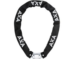 AXA Hawk Kettingslot – 100 cm – 8 mm Gehard Staal – Fietsslot met 3 Sleutels – Polyester Beschermhoes – Beveiligingsniveau 8 – Zwart