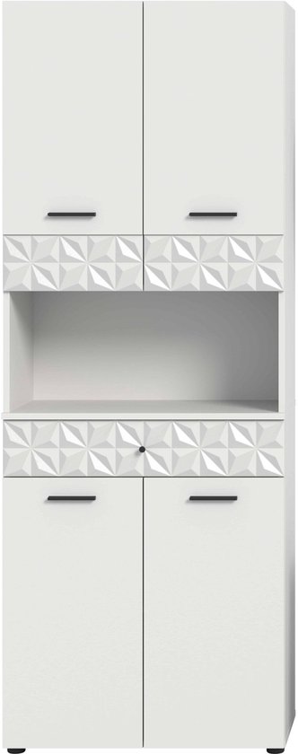 Hangkast R-Line Wit Hoogglans 60 cm Vicco | Wit Hoogglans | Wandkast 60 cm | 406673103566306