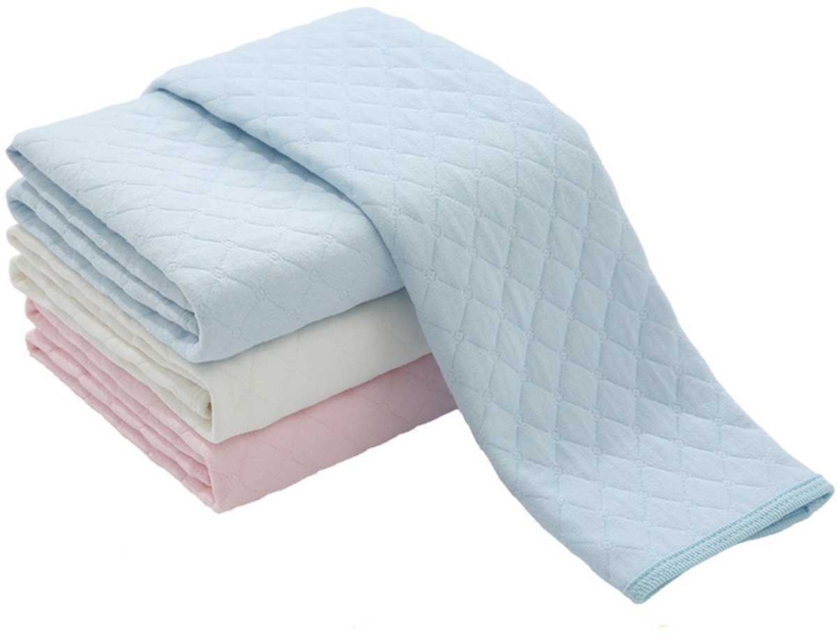 Image of 3-pack waterdichte babyverschoonmatjes - milieuvriendelijk katoen, ademend, wasbaar, herbruikbaar - 3 per verpakking - 60*70 cm