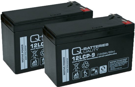 Q-Batteries 12LCP-9 LCP 24V 9Ah AGM