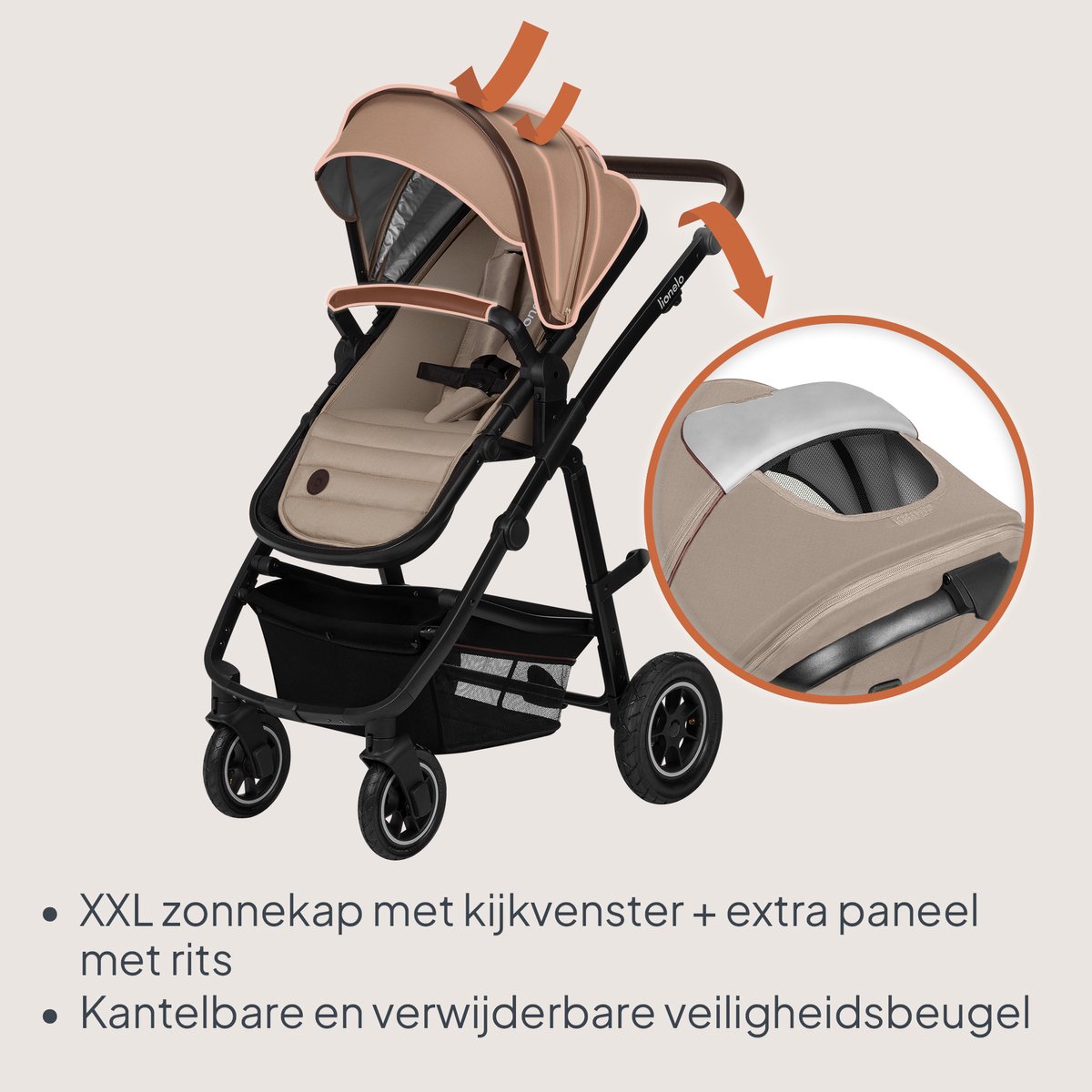 Lionelo Amber 3 in 1 Kinderwagen 3in1 - afbeelding 3