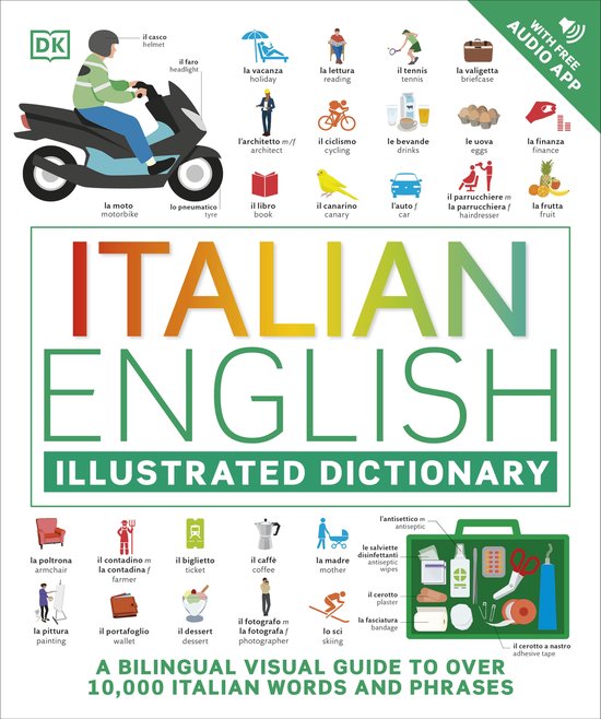 Italian English Illustrated Dictionary - cover