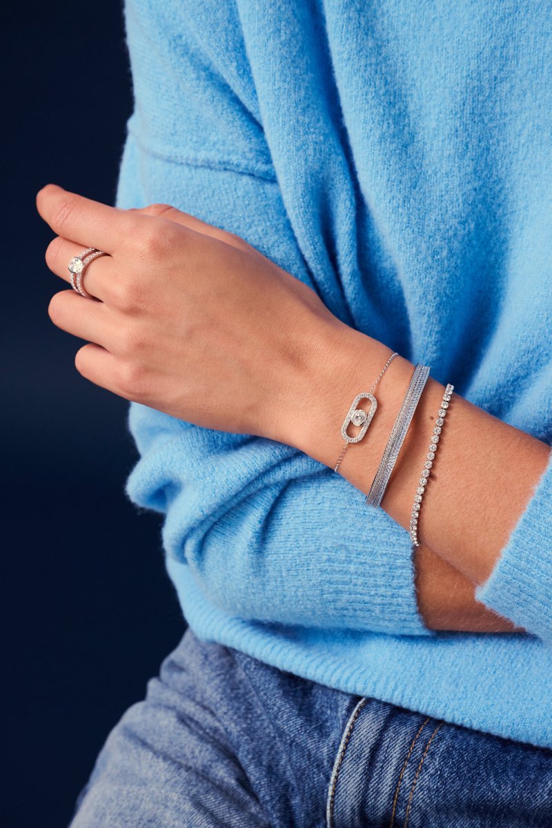 SIF JAKOBS JEWELLERY ELLERA GRANDE BRACELET SJ-B2870-CZ-YG-18