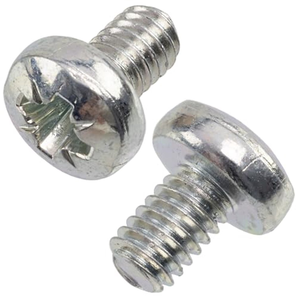 C18791 - Set van 20 M4 x 6 mm cilinderkop schroeven PZ2 - staal - zilver