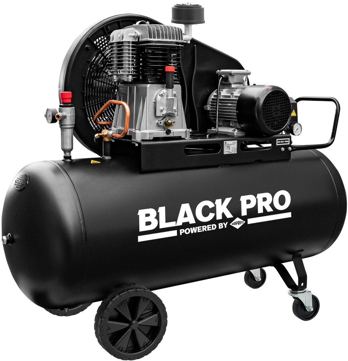 Twee-cilindercompressor Black Pro NB4/270 | 270 L | 11 bar | 4 PK/3 kW | 398.8 L/min | 400 V