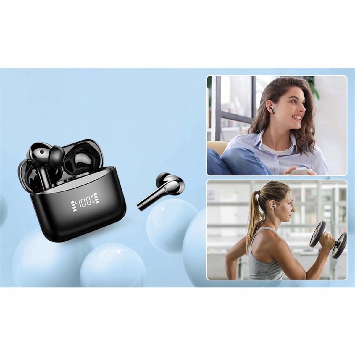 Afbeelding 3 van AI Vertaling Oordopjes - Smart Translation Earbuds - Real-time Tolken - 143 Talen - 42 Uur Batterij - Noise Cancelling - IP7 Waterdicht - Voor Zakelijk en Reizen