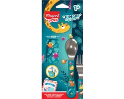 Maped PICNIK bestekset Jungle Fever, 3-delig, turquoise