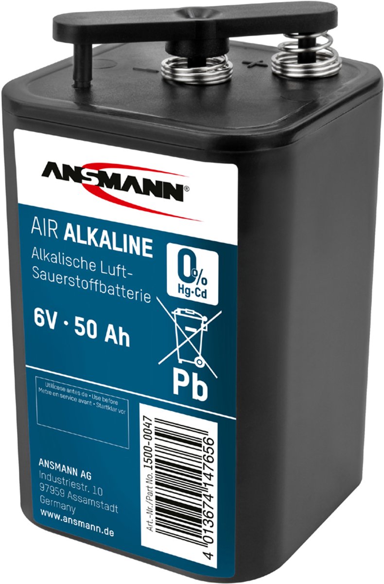 ANSMANN zink-lucht Alkaline batterij 4R25, 6 Volt