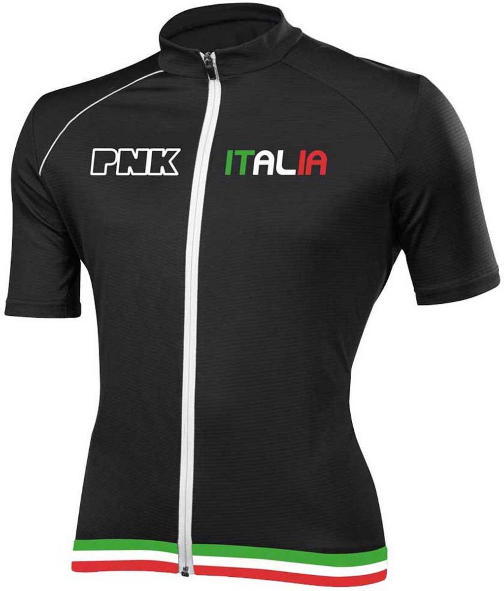 Pnk Italia Korte Mouw Wielertrui Zwart XL Man