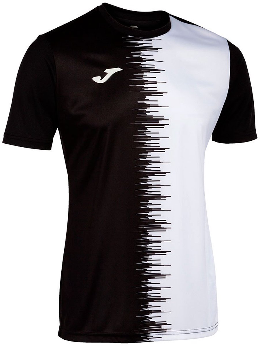 Joma City Ii T-shirt Met Korte Mouwen Wit,Zwart XL Man