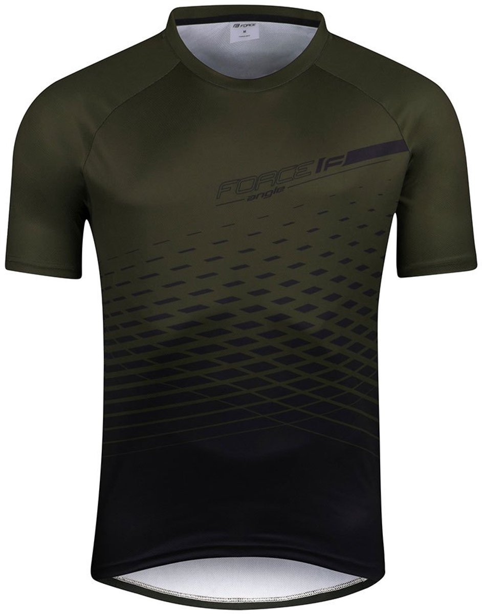 Force Angle Korte Mouw Enduro Trui Groen M Man