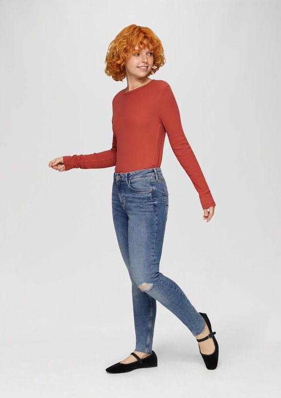QS Jeans Sadie Skinny Fit Donna - Vita Media, 5 Tasche, Denim Elasticizzato