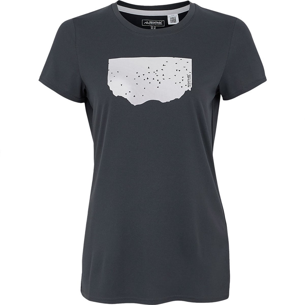 Regatta Fingal Stretch T-shirt Met Korte Mouwen Vrouw Grijs