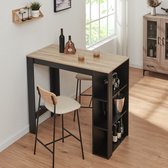 Vicco Eettafel set Wit 110 x 70 cm met 2 banken, Sentio