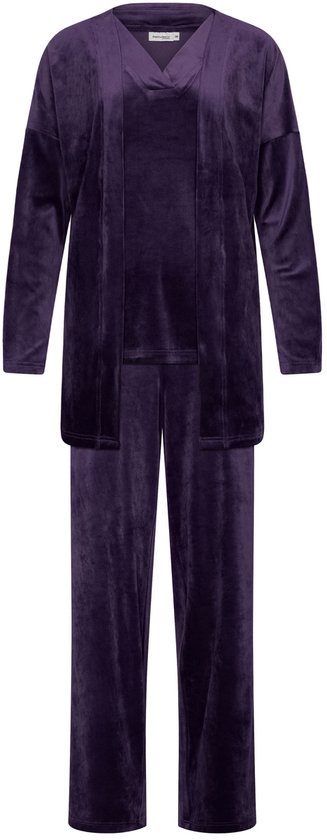 Pastunette Premium - Huispak - Dark Orchid - 3-delig - Velours - Donkerpaars - Maat 38