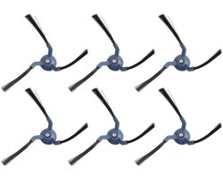 6-delige vervangende zijborstel geschikt voor Anker Eufy X10 Pro Omni-accessoires