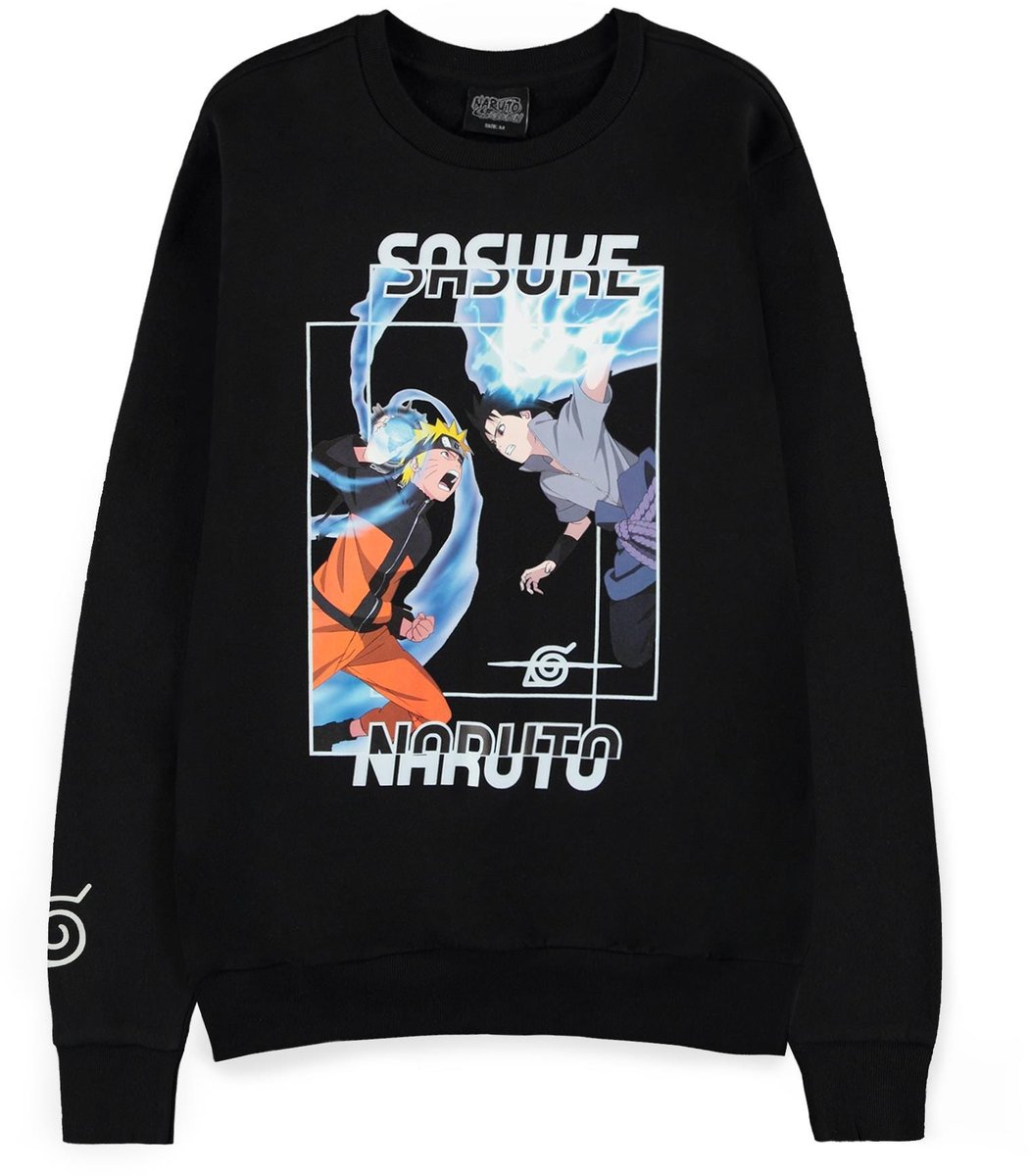 Naruto - Naruto VS Sasuke Sweater/trui - 2XL - Zwart