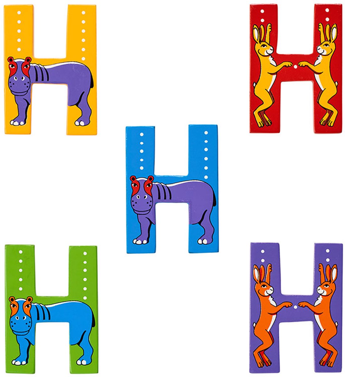 Hoofdletter H (assorti geleverd)
