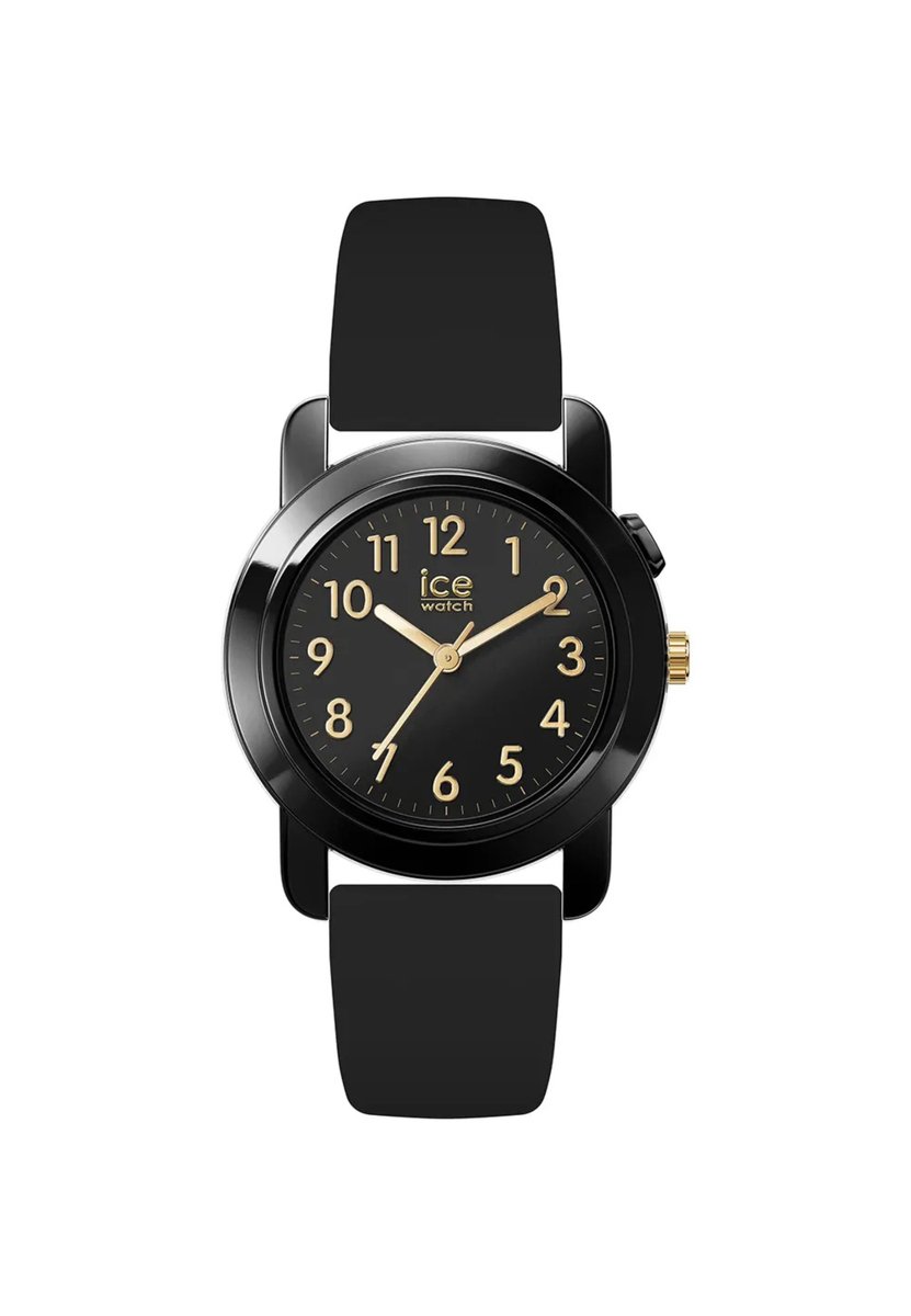 Ice Watch ICE find - Black - Gold 024917 Horloge - Siliconen - Zwart - Ø 34 mm