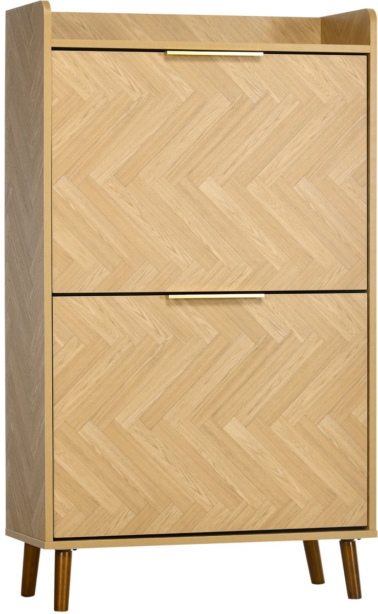 Schoenenkast – Schoenenrek – Schoenenopberger – Schoenmeubel – Schoenenkastje – Vintage Design – Compact 70x30x120 cm – Houtvezelplaat & MDF
