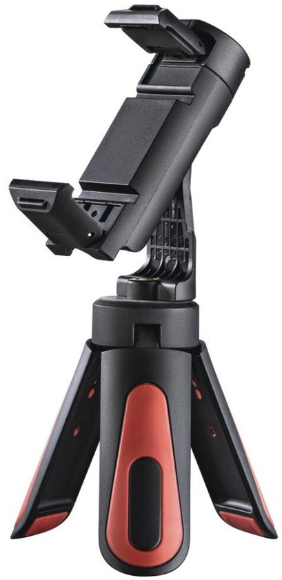 Hama Pocket II Rotation trépied Smartphone/Tablette 3 pieds Noir, Rouge