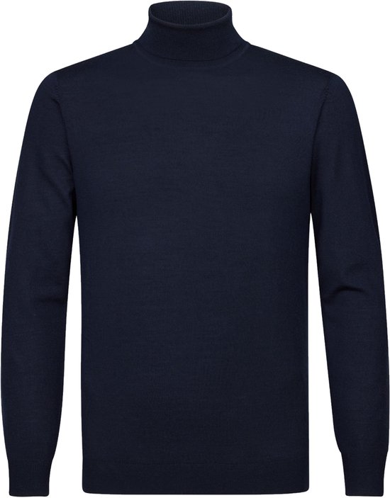 COOFANDY Coltrui voor Heren Gebreide Rolkraagtrui Slim Fit Herentrui met Lange Mouwen Vrijetijd Basistrui Effen Trui Warme Basic Sweater Zwart XL