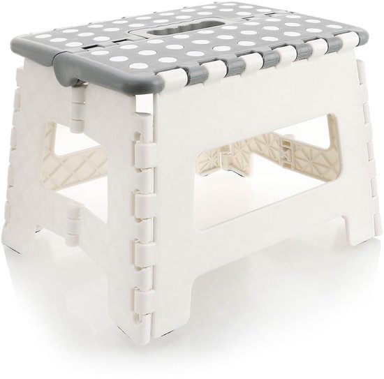 Opvouwbare plastic opstapje voor binnen en buiten, eenvoudig te openen met één klap, ideaal voor keuken, tuin, badkamer, slaapkamer, kinderen of volwassenen.  1503