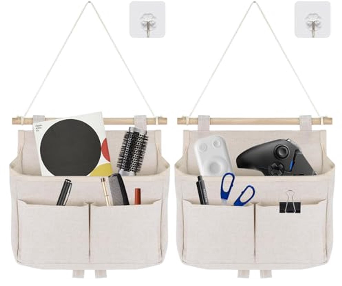 Hangende Organizer voor Badkamer en Kinderkamer - Set van 2 met Hoge Capaciteit en Haken