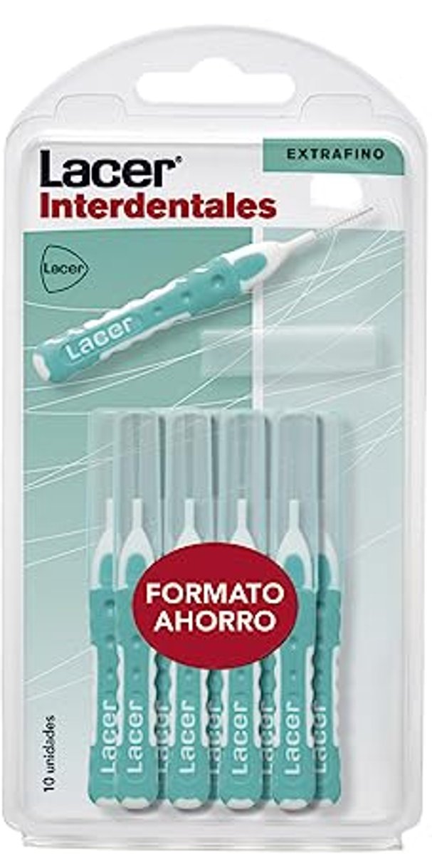 Interdentale borstels extra fijn - 10 stuks met flexibele hals