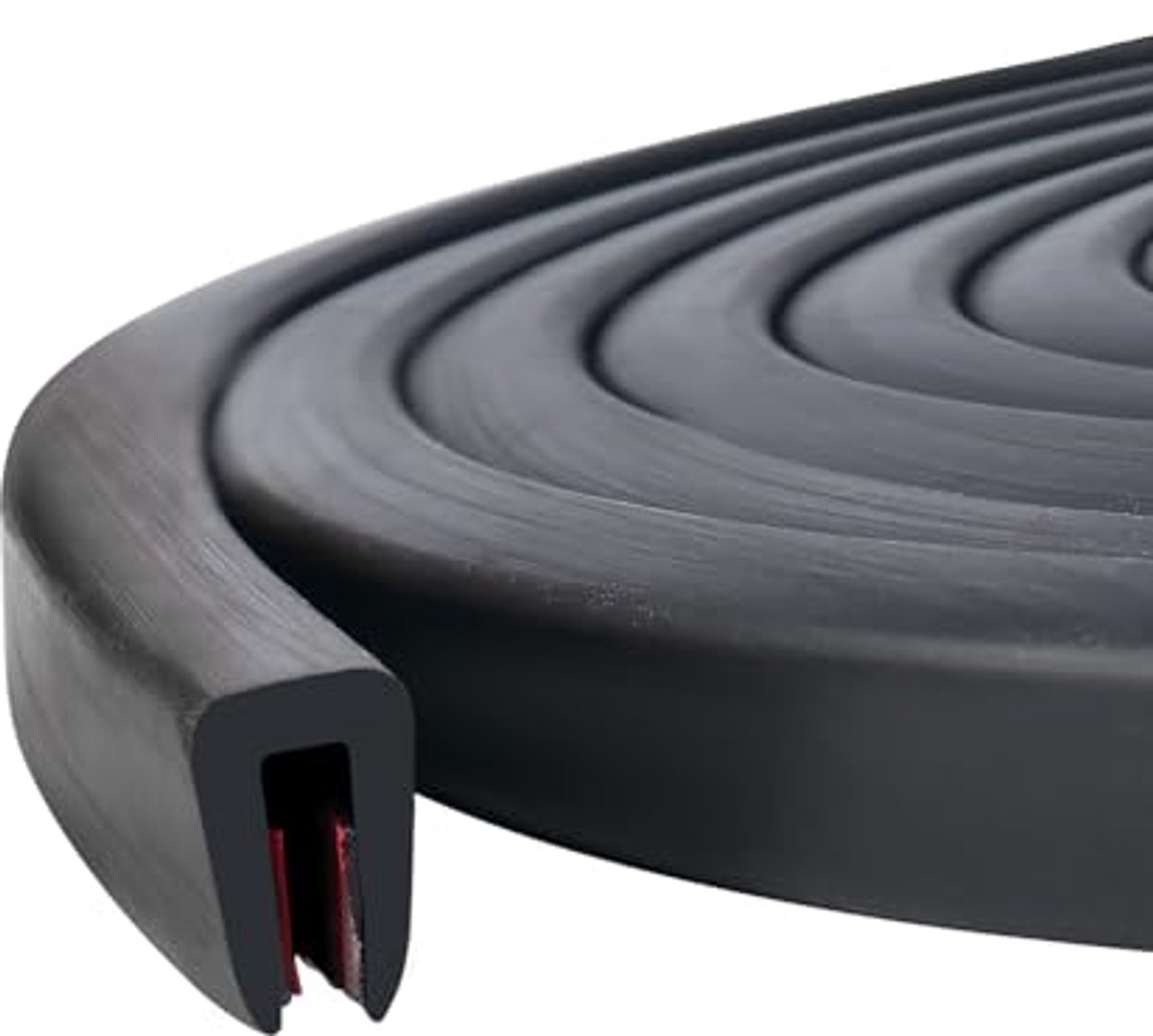 U-vormige EPDM randbescherming voor auto en meubels - 1,5 mm x 3 m
