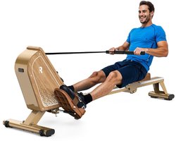 Amolass – Fitness – Roeitrainers – Roeimachine – Inklapbaar – 16 Weerstandniveaus – Magnetische Roeitrainer – Hout – 45x55x150cm