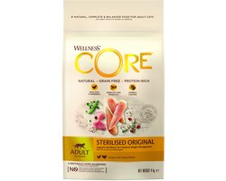 Wellness Core Grain Free Cat Sterilised Kip&Kalkoen - Kattenvoer - 4 kg