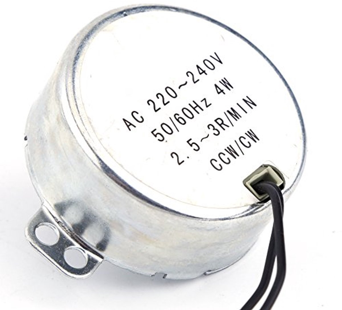 Elektrische Synchroonmotor - Draaibare Motor - Draaiplateau Aandrijving - CW CCW Wisselstroom - 4W 220-240V - Metaal