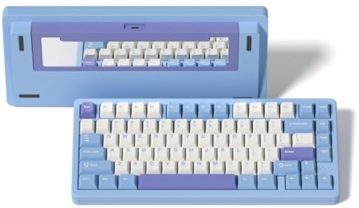 75% Draadloze Mechanische Toetsenbord met RGB Verlichting - Programmeerbare en Hot-Swap Switches