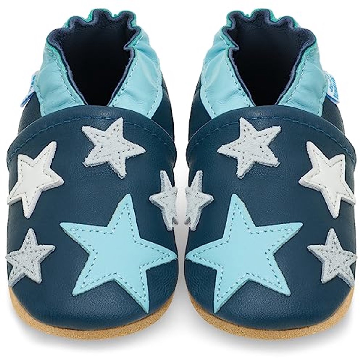 Zachte Leren Babyslofjes voor en Comfortabele Kruipschoenen met Zachte Zooltjes