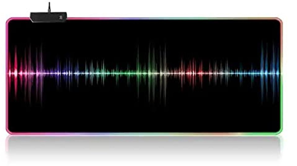 RGB XXL Gaming Muismat - Groot 900 x 400mm met 7 Kleuren en 4 Lichteffecten