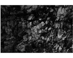Stone Aquarium Achtergrond - Zwarte Aquarium Poster - Zelfklevend PVC - Waterdichte Onderwater Rock Textuur - Terrarium Achtergrond Decal - Achtergrond voor Aquarium Decoratie 59.8 x 30cm