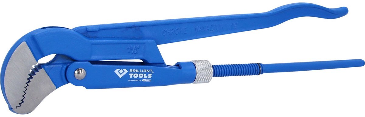 BRILLIANT TOOLS Hoekpijptang 1,1/2" 45° schuin - BT067115
