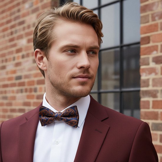 Noeud papillon Boho en soie Bilal